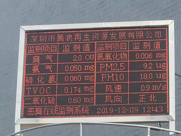 惡臭在線監(jiān)測(cè)系統(tǒng)案例